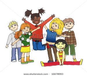 stock-photo-company-of-children-of-different-nationality-16678993